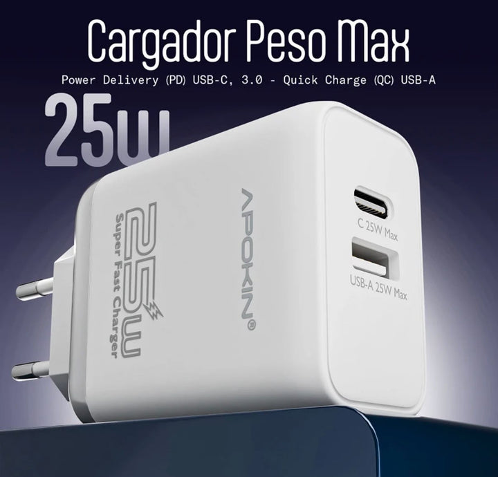 Gan6 Pro Fast Charger 2C+2U 65W EU