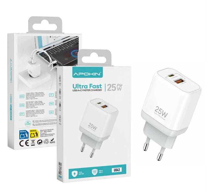 Gan6 Pro Fast Charger 2C+2U 65W EU